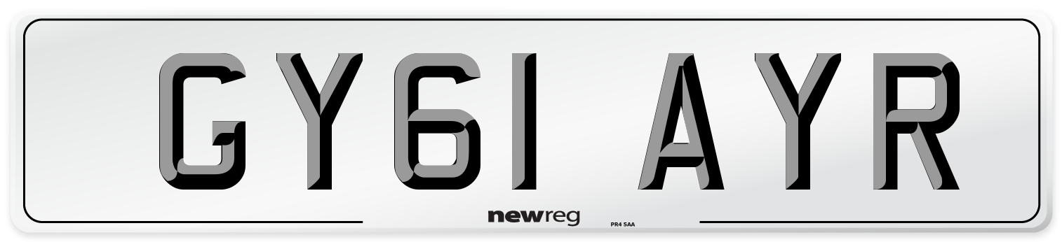 GY61 AYR Number Plate from New Reg